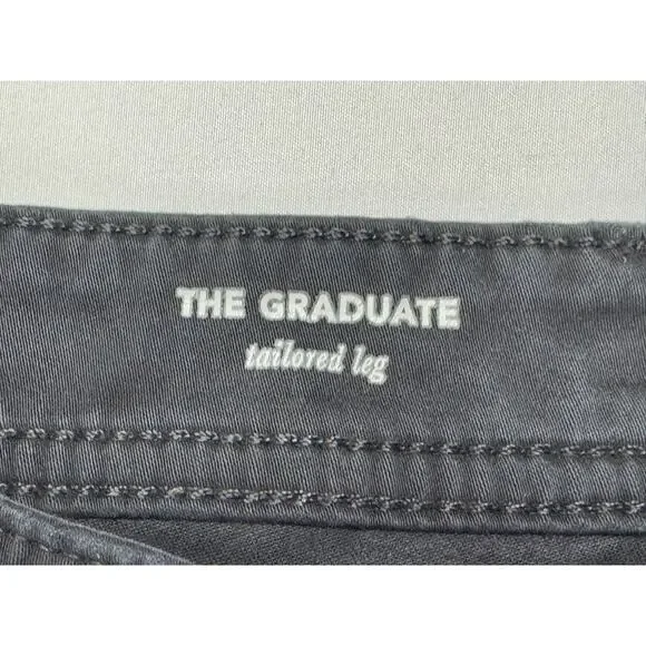 Adriano Goldschmied Men's The Graduate Tailored Leg Black Pants - Size 36x30 - Picture 6 of 7